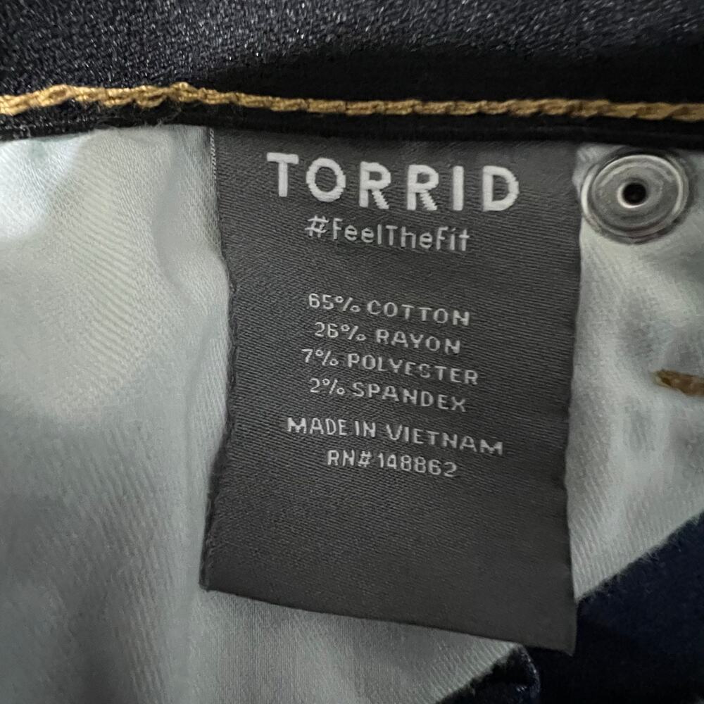 Torrid Sky High A Line Flare Jeans 12S Short High Rise Stretch NWT - Picture 5 of 10